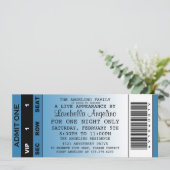 Invitation d'anniversaire pour les billets VIP (Bl (Debout devant)