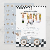 Invitation d'anniversaire pour les deux ans de la (Devant / Derrière)