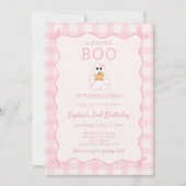 Invitation d'anniversaire pour les deux ans de Lit (Devant)