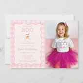 Invitation d'anniversaire pour les deux ans de Lit (Devant)