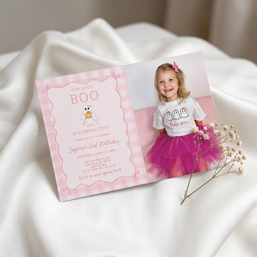 Invitation d'anniversaire pour les deux ans de Lit