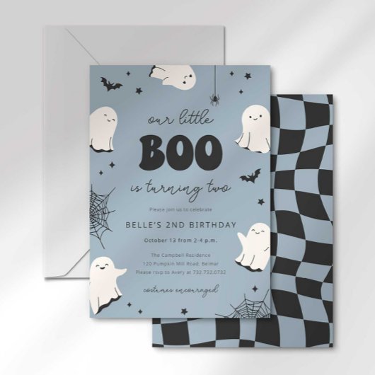Invitation d'anniversaire pour les deux ans de Lit
