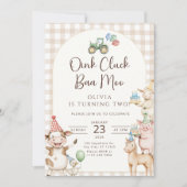 Invitation d'anniversaire pour les deux ans de Oin (Devant)