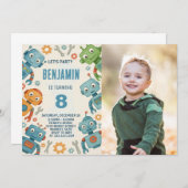 Invitation d'anniversaire pour les enfants (Devant / Derrière)