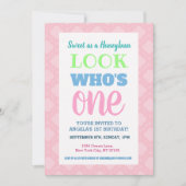 Invitation d'anniversaire pour les filles (Devant)