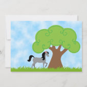 Invitation d'anniversaire pour les filles (Dos)