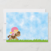 Invitation d'anniversaire pour les filles (Dos)