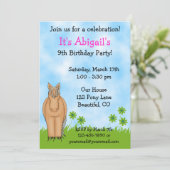 Invitation d'anniversaire pour les filles (Debout devant)