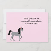 Invitation d'anniversaire pour les filles (Dos)