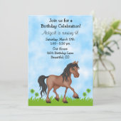 Invitation d'anniversaire pour les filles (Debout devant)