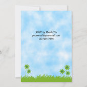 Invitation d'anniversaire pour les filles (Dos)