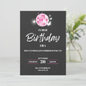 Invitation d'anniversaire pour les filles à l'ère (Debout devant)
