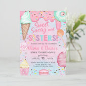 Invitation d'anniversaire pour les filles de Sweet (Debout devant)