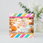 Invitation d'anniversaire pour les Filles du temps (Debout devant)