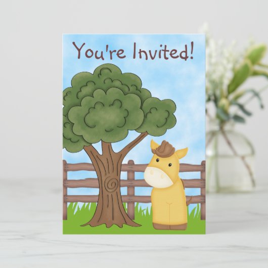 Invitation d'anniversaire pour les garçons (Debout devant)