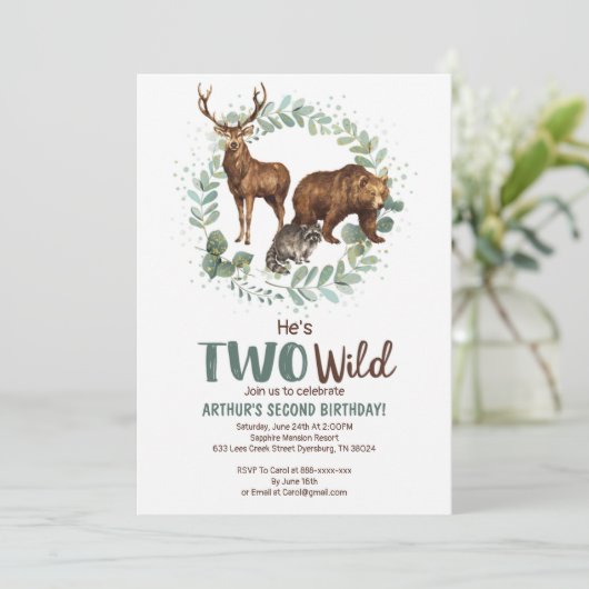 Invitation d'anniversaire pour les garçons (Debout devant)