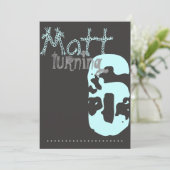 Invitation d'anniversaire pour les garçons et les  (Debout devant)