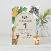 Invitation d'anniversaire pour les garçons sur le (Debout devant)