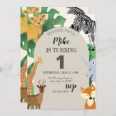 Invitation d'anniversaire pour les garçons sur le (Devant / Derrière)