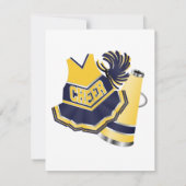 Invitation d'anniversaire pour les Pom-pom girl ja (Dos)