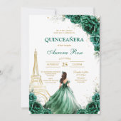 Invitation d'anniversaire pour les quinze ans de M (Devant)