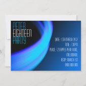 Invitation d'anniversaire pour l'espace masculin (Devant)