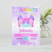 Invitation d'anniversaire pour maison gonflable vi (Debout devant)