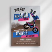 Invitation d'anniversaire pour moto de terre Need 
