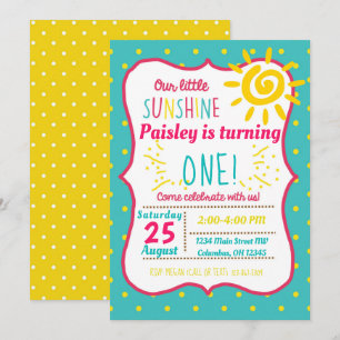 Invitation d'anniversaire pour nos petites filles