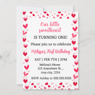 Invitation d'anniversaire pour notre petit chéri c