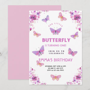 Invitation d'anniversaire pour notre petite papill