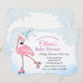 Invitation d'anniversaire pour patinage sur glace (Devant / Derrière)