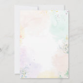 Invitation d'anniversaire pour peinture sur poteri (Dos)