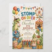 Invitation d'anniversaire pour popcorn Carnaval de (Devant)