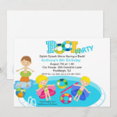 Invitation d'anniversaire pour tous les enfants de (Devant / Derrière)