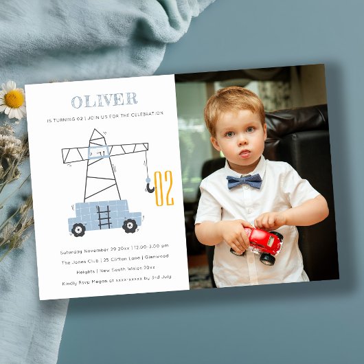 Invitation d'anniversaire pour tout âge avec photo