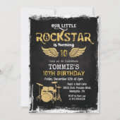 Invitation d'anniversaire pour tout âge - Batterie (Devant)