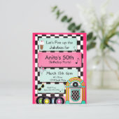 Invitation d'anniversaire pour tout âge, diner des (Debout devant)