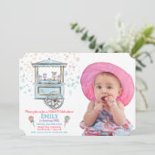 Invitation d'anniversaire pour tout âge - Douce bo (Debout devant)