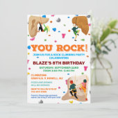 Invitation d'anniversaire pour tout âge - Escalade (Debout devant)