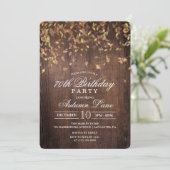 Invitation d'anniversaire pour tout âge - Feuilles (Debout devant)