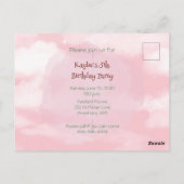 Invitation d'anniversaire pour Train Engine Girl 5 (Dos)