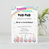 Invitation d'anniversaire pour train Tchou Tchou D (Debout devant)