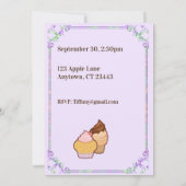 Invitation d'anniversaire pour un adorable écureui (Dos)