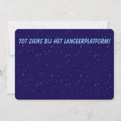 Invitation d'anniversaire pour un astronaute – Ann (Dos)