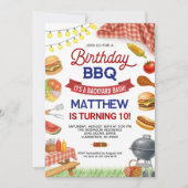 Invitation d'anniversaire pour un barbecue dans le (Devant)