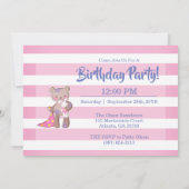 Invitation d'anniversaire pour un bébé qui devient (Dos)
