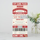 Invitation d'anniversaire pour un billet de footba (Debout devant)