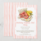 Invitation d'anniversaire pour un Boil de Fruits d (Devant / Derrière)