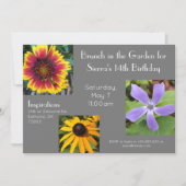 Invitation d'anniversaire pour un brunch dans le j (Devant)